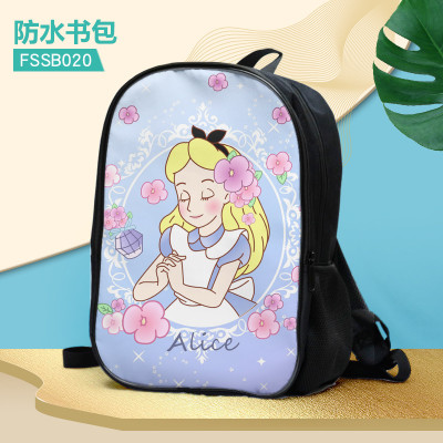 16‘’Alice's adventures in wonderland Backpack School Bag - Image 3