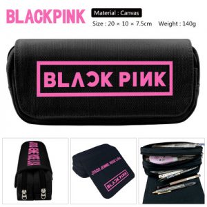 BLACK PINK Pen Case Student's Large Capacity Pencil Bag
