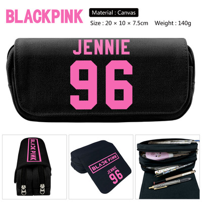 BLACK PINK Pen Case Student's Large Capacity Pencil Bag - Image 2