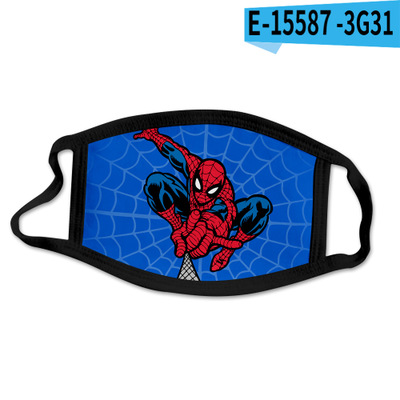 Reusable Facial Protection Cover with Spider-Man Pattern Washable Anti-Fog Dust-Proof Cotton Full Face Protection Masks - Image 27
