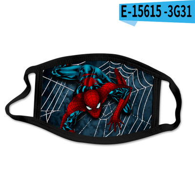 Reusable Facial Protection Cover with Spider-Man Pattern Washable Anti-Fog Dust-Proof Cotton Full Face Protection Masks - Image 31
