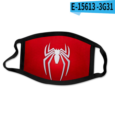 Reusable Facial Protection Cover with Spider-Man Pattern Washable Anti-Fog Dust-Proof Cotton Full Face Protection Masks - Image 3