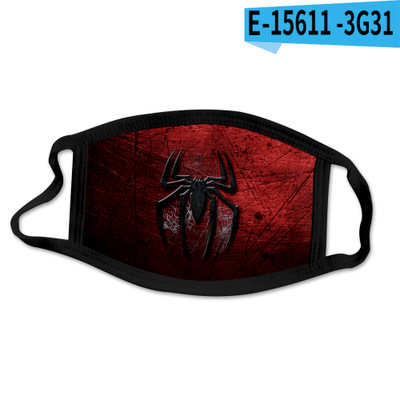 Reusable Facial Protection Cover with Spider-Man Pattern Washable Anti-Fog Dust-Proof Cotton Full Face Protection Masks - Image 5