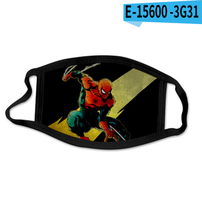 Reusable Facial Protection Cover with Spider-Man Pattern Washable Anti-Fog Dust-Proof Cotton Full Face Protection Masks - Image 16