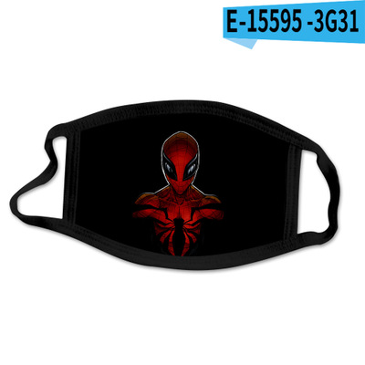 Reusable Facial Protection Cover with Spider-Man Pattern Washable Anti-Fog Dust-Proof Cotton Full Face Protection Masks - Image 20