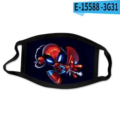 Reusable Facial Protection Cover with Spider-Man Pattern Washable Anti-Fog Dust-Proof Cotton Full Face Protection Masks - Image 26