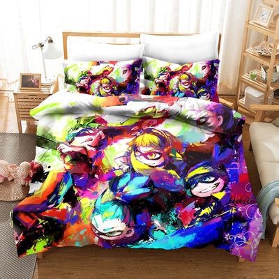 Splatoon 2 Comfortable Bedding Three-Piece Soft and Breathable Duvet Cover - Image 27