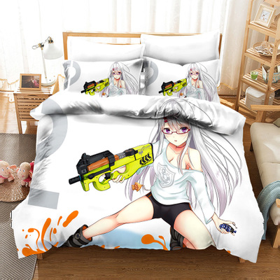 Splatoon 2 Comfortable Bedding Three-Piece Soft and Breathable Duvet Cover - Image 29