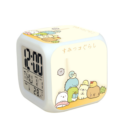 Sumikkogurashi 7 Colors Change Digital Alarm LED Clock - Image 20