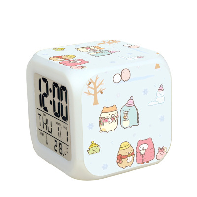 Sumikkogurashi 7 Colors Change Digital Alarm LED Clock - Image 21