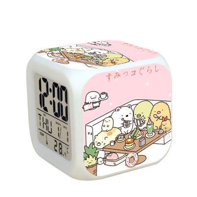 Sumikkogurashi 7 Colors Change Digital Alarm LED Clock - Image 27