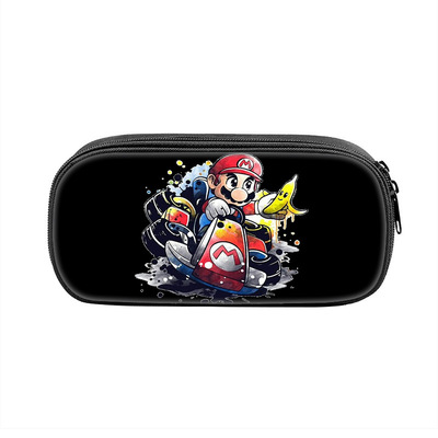 Super Mario Cosmetic Bags Boys Girls Children Large Pencil Case Purse Storage Bags Women Men Multifunction Makeup Bag - Image 3