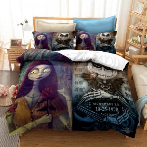 The Nightmare Before Christmas Comfortable Bedding Three-Piece Soft and Breathable Duvet Cover