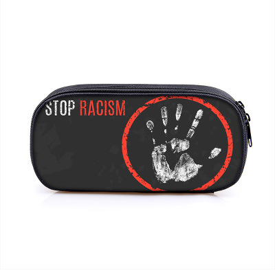No to Racism Pen Case Student’s Large Capacity Pencil Bag - Image 8