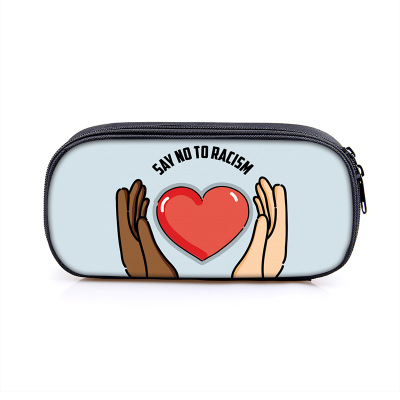 No to Racism Pen Case Student’s Large Capacity Pencil Bag - Image 6