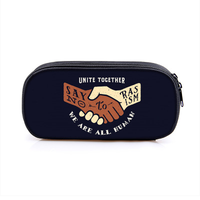 No to Racism Pen Case Student’s Large Capacity Pencil Bag - Image 9