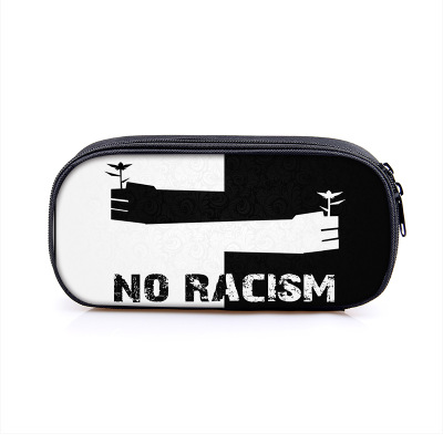 No to Racism Pen Case Student’s Large Capacity Pencil Bag - Image 12