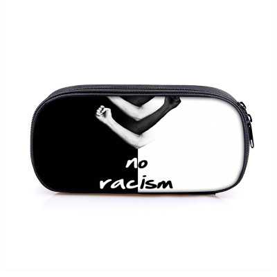 No to Racism Pen Case Student’s Large Capacity Pencil Bag - Image 14