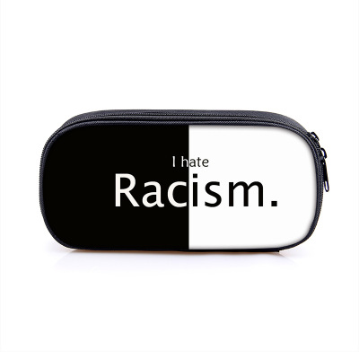 No to Racism Pen Case Student’s Large Capacity Pencil Bag - Image 15