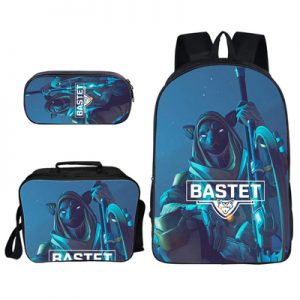 16″Overwatch Backpack School Bag+Lunch Bag+Pencil Bag