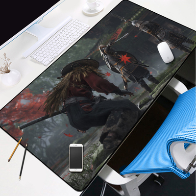 Ghost of Tsushima Cartoon The Desk Pad 800mmx300mmx5mm - Image 6
