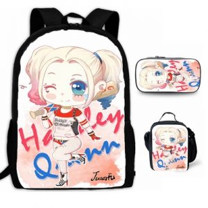 18″Birds of Prey Backpack School Bag+Lunch Bag+Pencil Bag