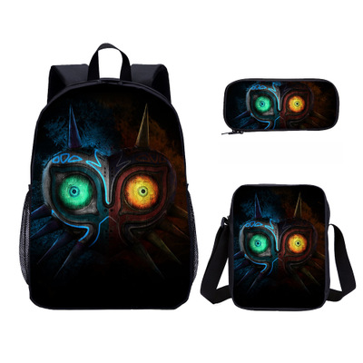 18″The Legend of Zelda Backpack School Bag+Messenger Bag+Pencil Bag - Image 2