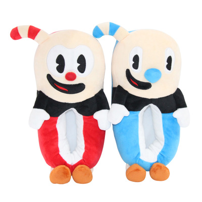 Cuphead Winter Soft Plush Slippers