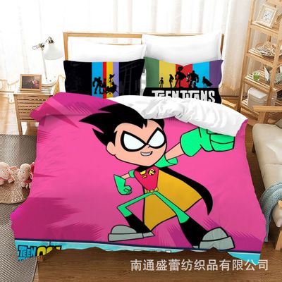 Teen Titans Go! Comfortable Bedding Three-Piece Soft and Breathable Duvet Cover - Image 18