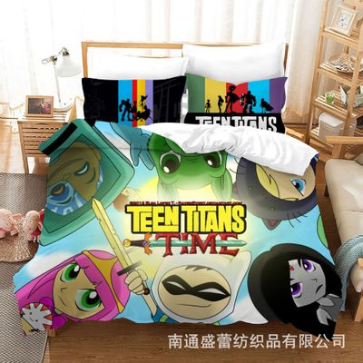 Teen Titans Go! Comfortable Bedding Three-Piece Soft and Breathable Duvet Cover - Image 19