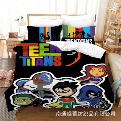 Teen Titans Go! Comfortable Bedding Three-Piece Soft and Breathable Duvet Cover - Image 22
