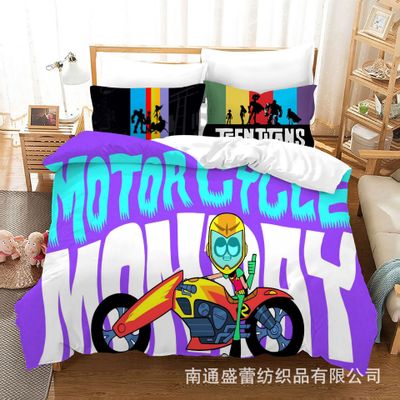 Teen Titans Go! Comfortable Bedding Three-Piece Soft and Breathable Duvet Cover - Image 7