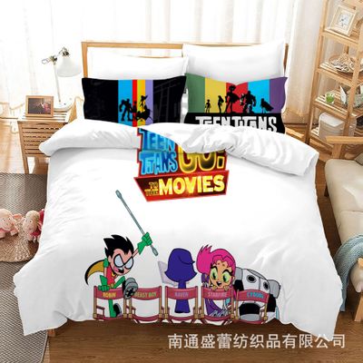 Teen Titans Go! Comfortable Bedding Three-Piece Soft and Breathable Duvet Cover - Image 8
