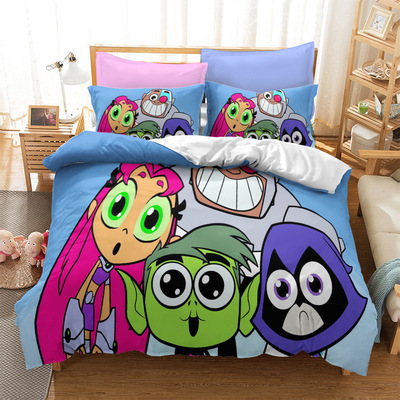 Teen Titans Go! Comfortable Bedding Three-Piece Soft and Breathable Duvet Cover - Image 26