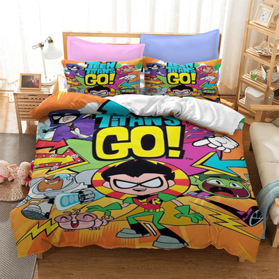 Teen Titans Go! Comfortable Bedding Three-Piece Soft and Breathable Duvet Cover - Image 27