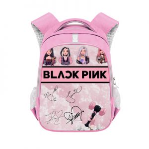 Blackpink double-layer backpack personalized school bag Pink