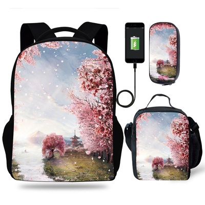 18″Godzilla King of the Monsters Backpack School Bag+Lunch Bag+Pencil Bag - Image 13