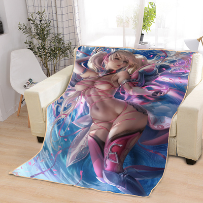 ACGN Girl Blankets Printing Soft Nap Blanket On Home/Sofa/Office Portable Travel Cover Blanket - Image 24