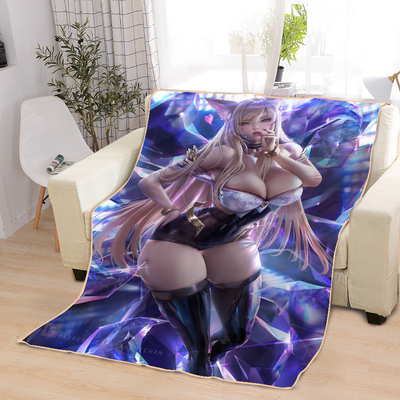 ACGN Girl Blankets Printing Soft Nap Blanket On Home/Sofa/Office Portable Travel Cover Blanket - Image 30