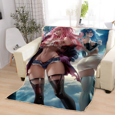 ACGN Girl Blankets Printing Soft Nap Blanket On Home/Sofa/Office Portable Travel Cover Blanket - Image 34