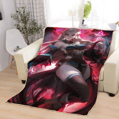 ACGN Girl Blankets Printing Soft Nap Blanket On Home/Sofa/Office Portable Travel Cover Blanket - Image 37