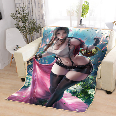 ACGN Girl Blankets Printing Soft Nap Blanket On Home/Sofa/Office Portable Travel Cover Blanket - Image 3