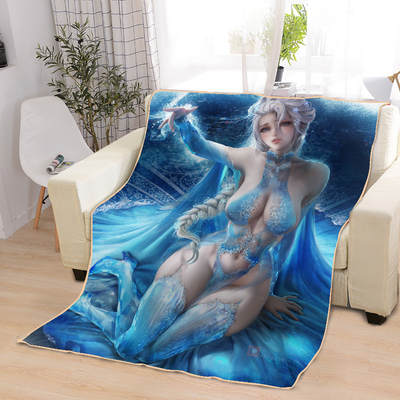 ACGN Girl Blankets Printing Soft Nap Blanket On Home/Sofa/Office Portable Travel Cover Blanket - Image 5