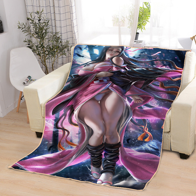 ACGN Girl Blankets Printing Soft Nap Blanket On Home/Sofa/Office Portable Travel Cover Blanket - Image 10