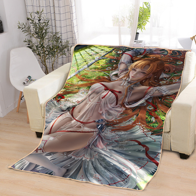 ACGN Girl Blankets Printing Soft Nap Blanket On Home/Sofa/Office Portable Travel Cover Blanket - Image 13