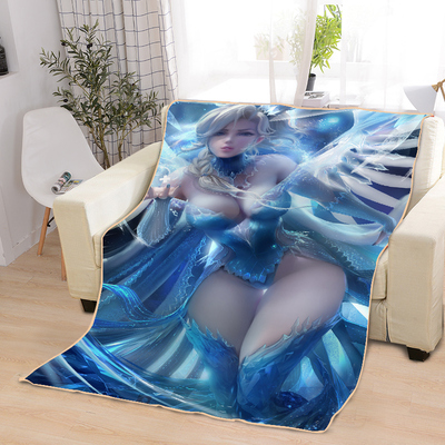 ACGN Girl Blankets Printing Soft Nap Blanket On Home/Sofa/Office Portable Travel Cover Blanket - Image 18