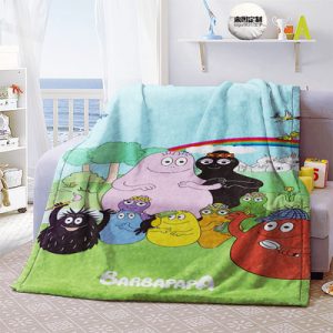 Barbapapa Blankets Printing Soft Nap Blanket On Home/Sofa/Office Portable Travel Cover Blanket