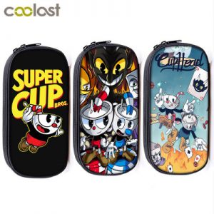 Cuphead Pen Case Student’s Large Capacity Pencil Bag