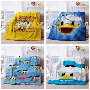 Donald Duck Blankets Printing Soft Nap Blanket On HomeSofaOffice Portable Travel Cover Blanket
