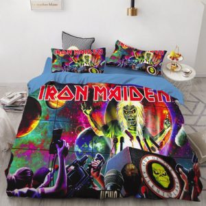 Iron Maiden Comfortable Bedding Three-Piece Soft and Breathable Duvet Cover